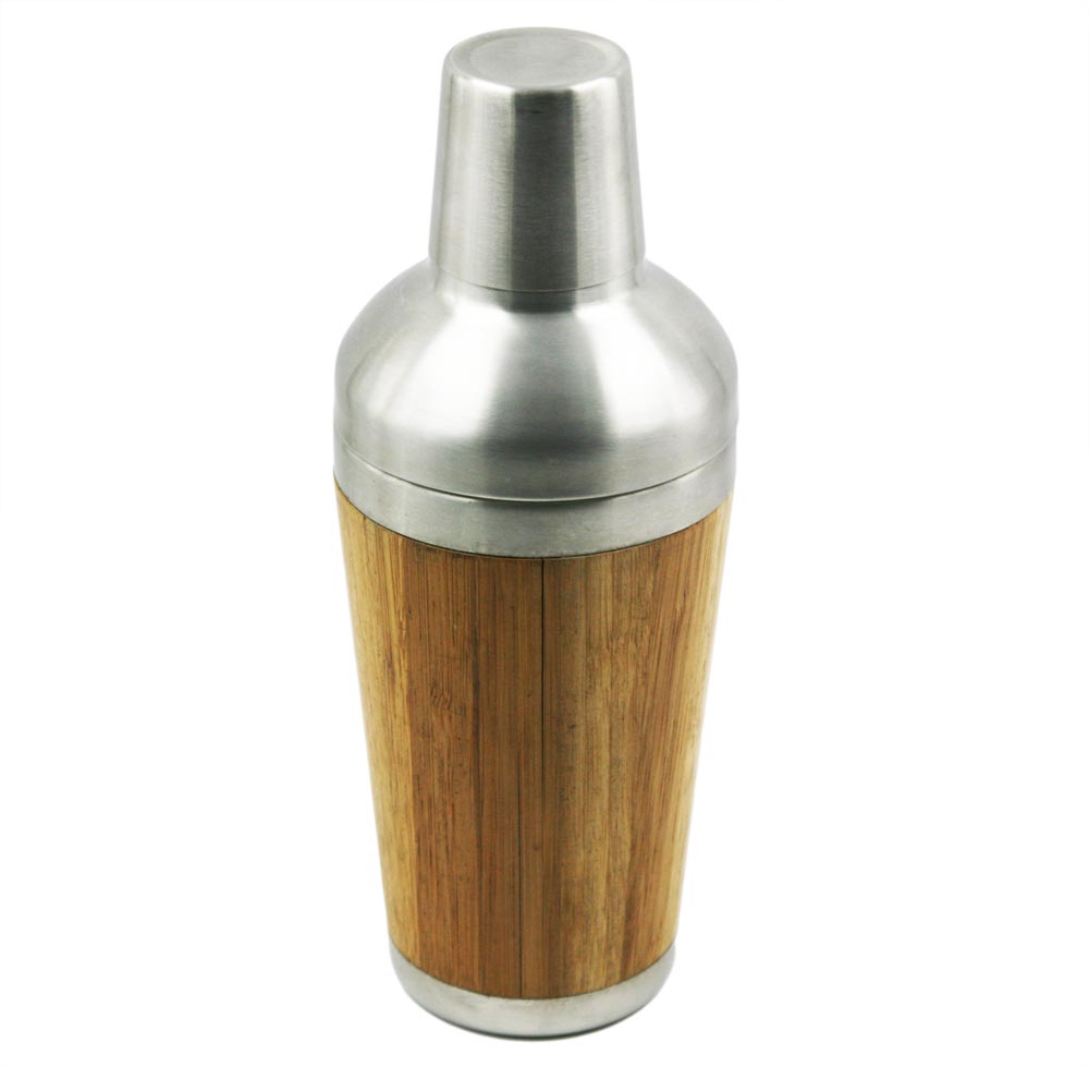 Edelstahl Holzmaserung Cocktail Shaker EB-B69
