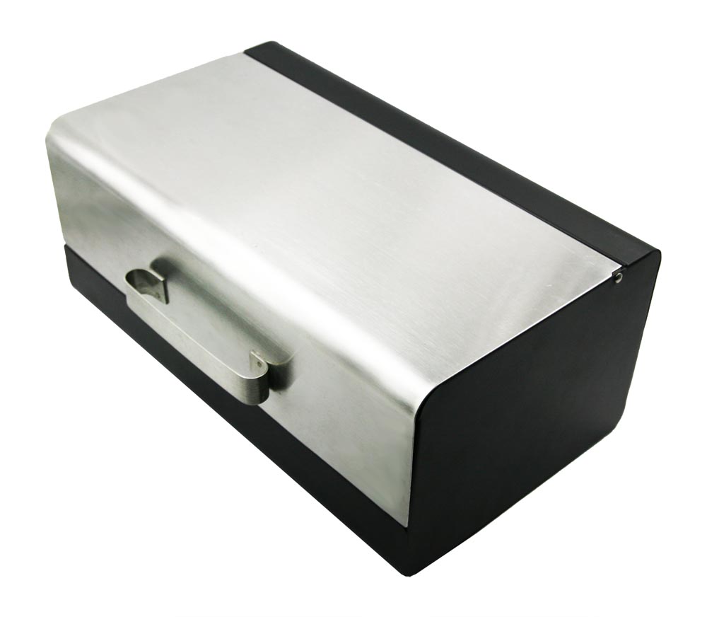 Stainless steel bread bin square bread box with handles EB-OV12K