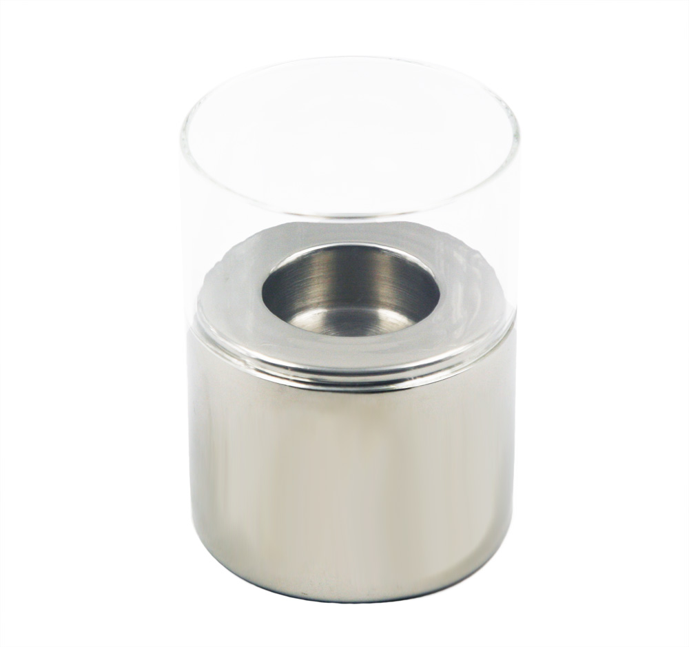 Stainless steel glass candle holder Table decoration EB-CH21