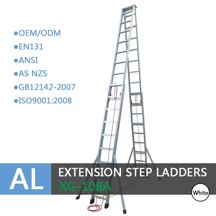 Xingon Heavy Duty Aluminium doppelseitig Extension Step Ladder GB