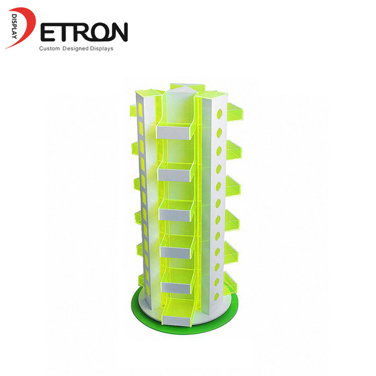 data cable rotating display stand