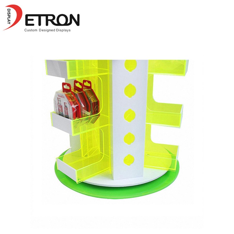 data cable rotating display stand