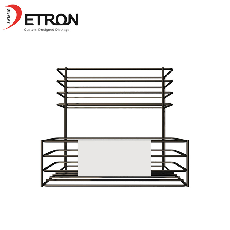 Weinflaschenzähler-Ausstellungsstand mit 2 Reihen Metalldraht
