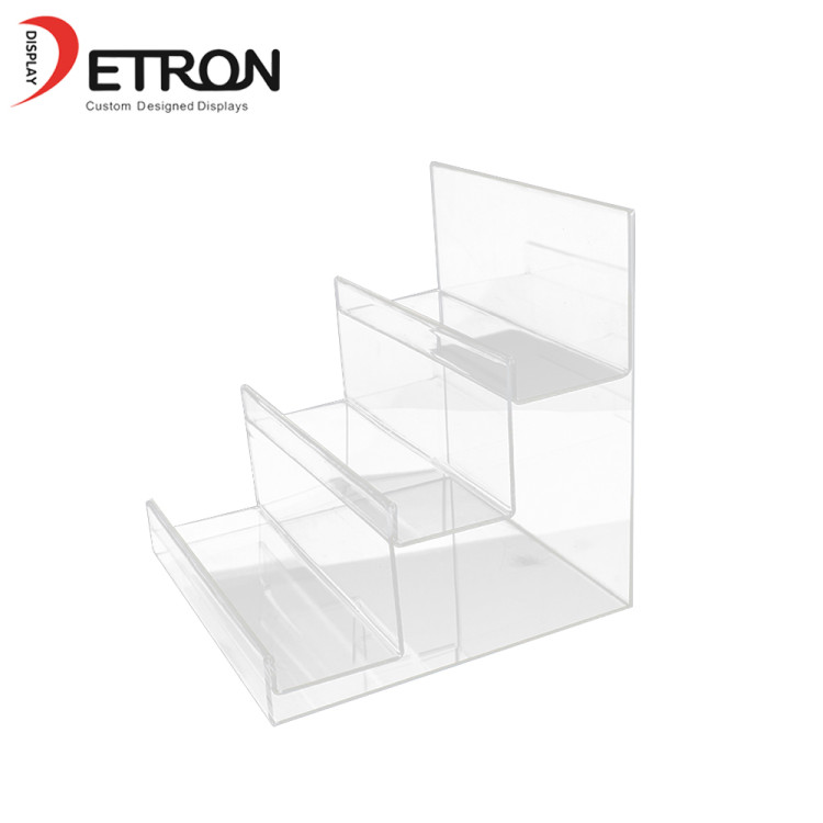 Soporte de exhibición de acrílico de la cartera de la exhibición de encargo del tenedor del soporte de exhibición de la joyería 2019 China hecha