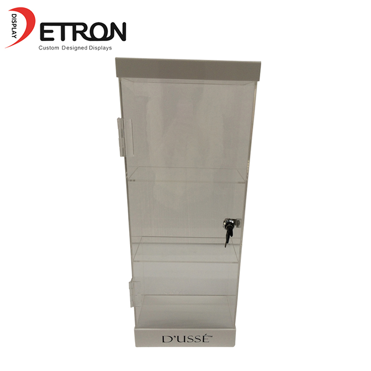 3层定制透明亚克力酒展架带锁