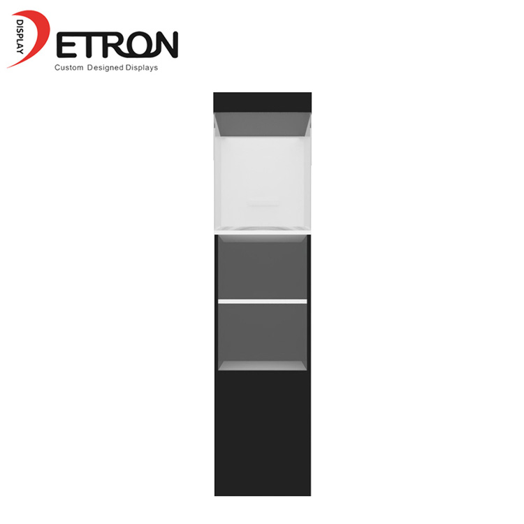 3 Ebenen Holzboden Alkohol Vitrine mit Acryl Tür