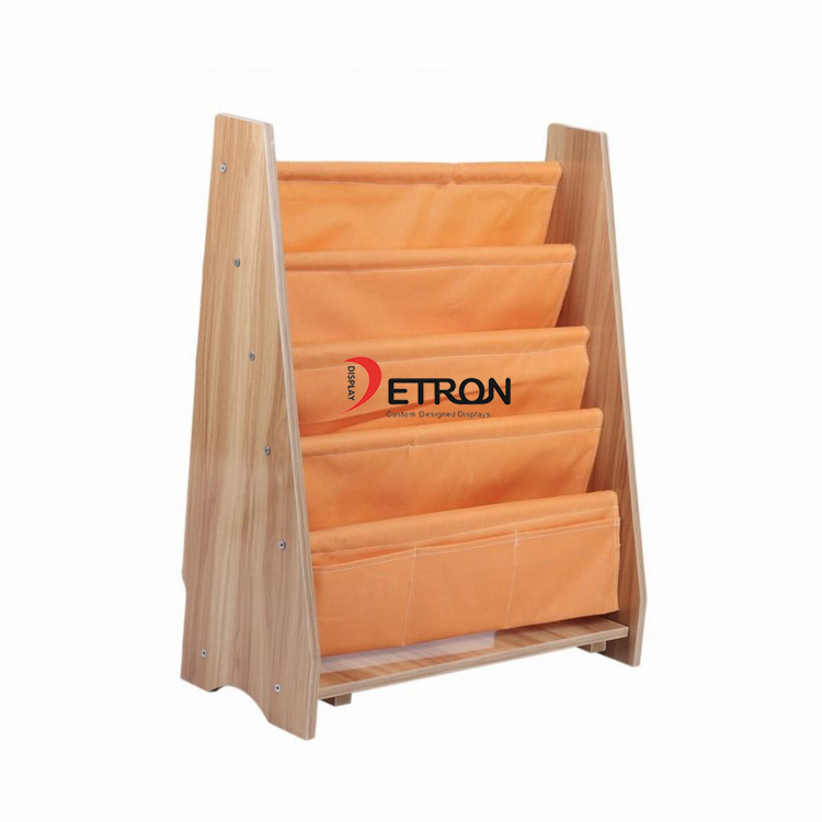 5层定制木制书店儿童书展示架