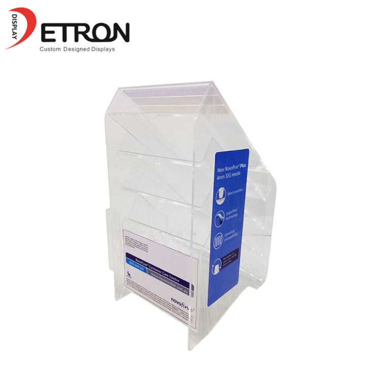 China machte Acryl Countertop-Ausstellungsstand durchsichtigen Acrylstifthalter