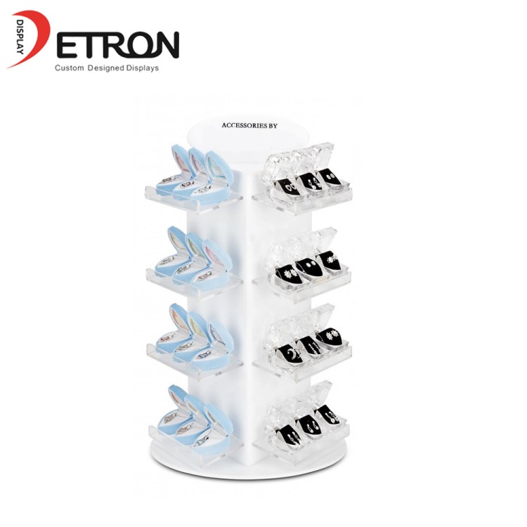 China made acrylic display jewelry display flooring display rack