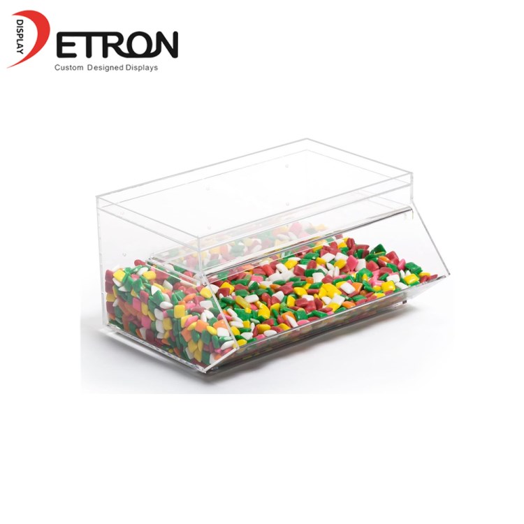 China made candy box acrylic candy dispenser chocalate display case acrylic display case