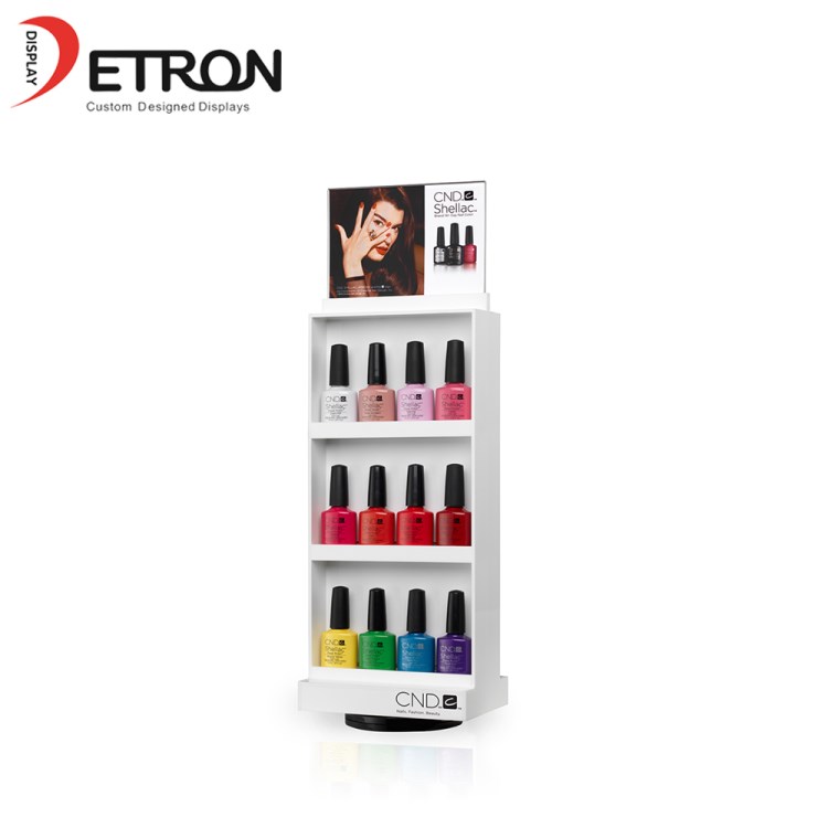 China fabrikant acryl lippenstift display staan ​​nagellak acryl display rack