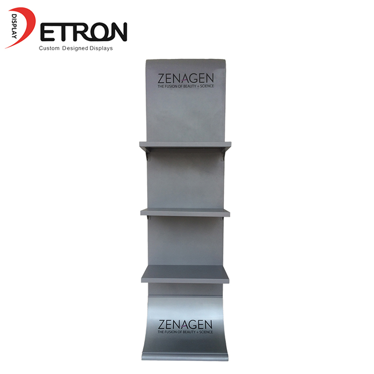 China Hersteller Boden Bad Dusche Shampoo Silber Metall Display Rack