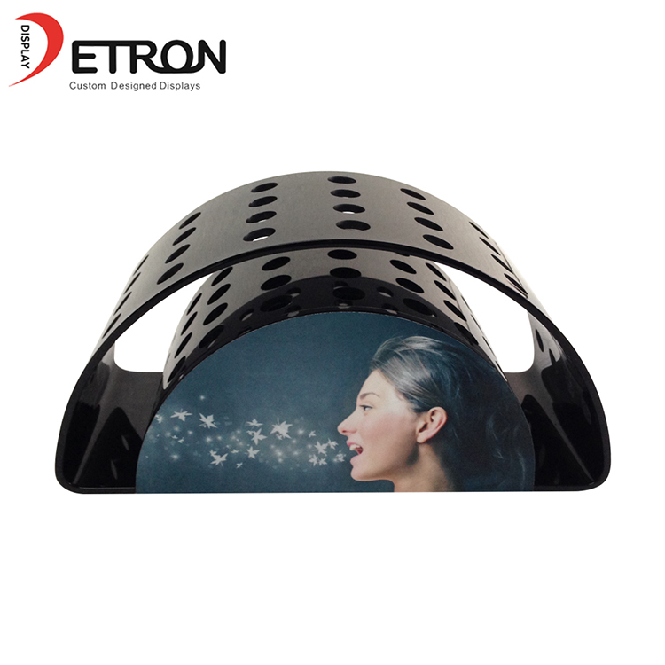 China Hersteller Einzelhandelsgeschäft e Zigarette Halbkreis Countertop Acryl Display Rack