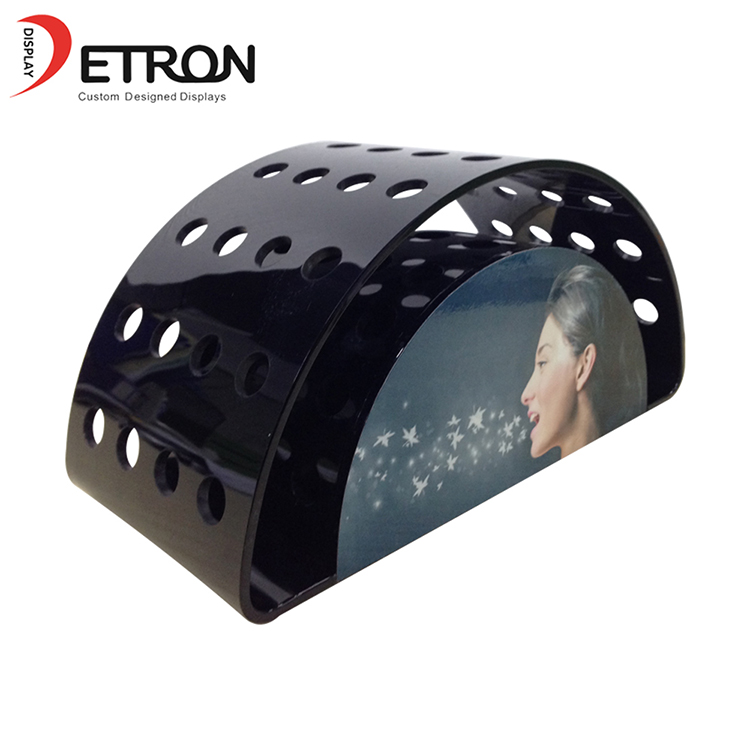China Hersteller Einzelhandelsgeschäft e Zigarette Halbkreis Countertop Acryl Display Rack