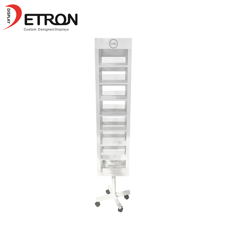 China supplier customized metal flooring rotating postcard display stand