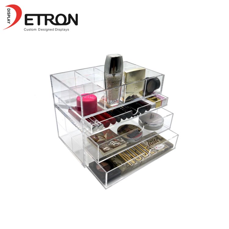 China suppliers custom acrylic cosmetic display cosmetic display organizer
