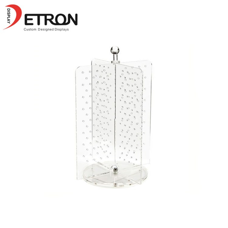 Clear china supplier acrylic pop jewelry display case ring case countertop display stand