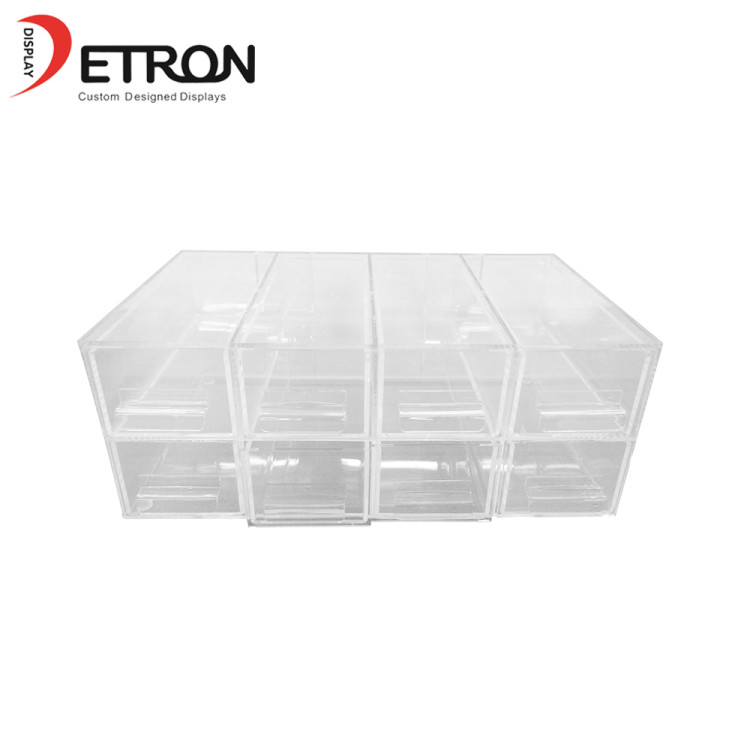 Aangepaste acryl make-up organizer 2-fase make-up display nagellak displaystand China gemaakt