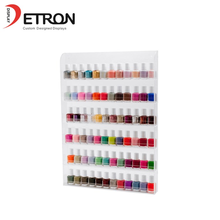 Kundenspezifisches Material Acryl Make-up Veranstalter Nagellack Ausstellungsstand Porzellan