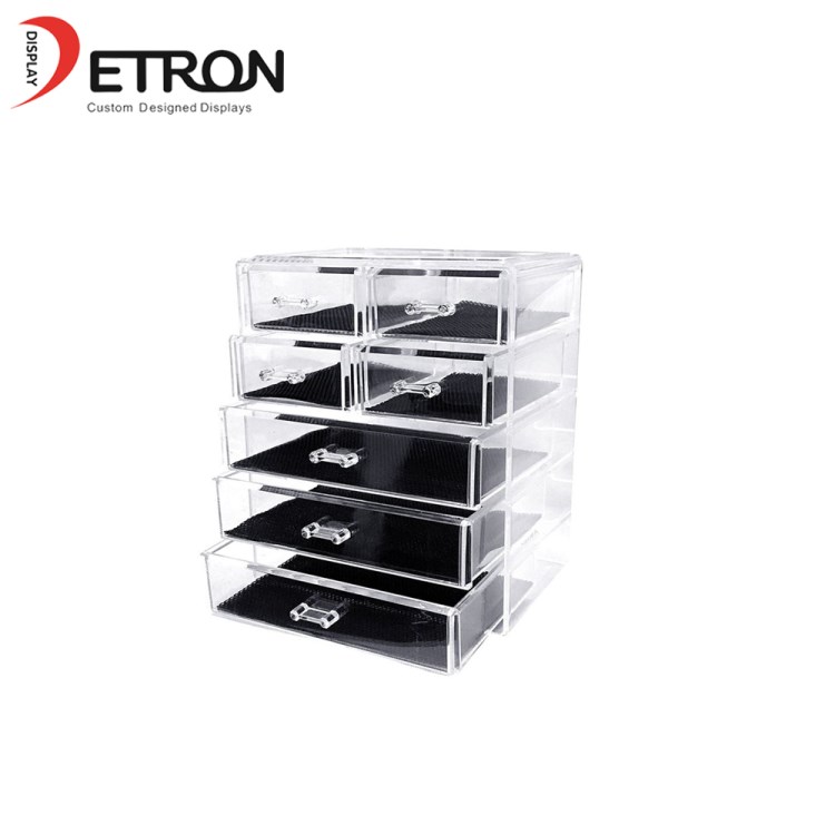 Custom acrylic display stand acrylic countertop acrylic makeup organizer china made