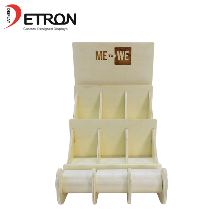 定制2层木质桌面饰品颈部展示架