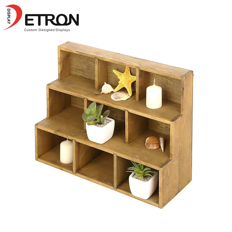 Customized 3 tiers wooden small display stand for succulents