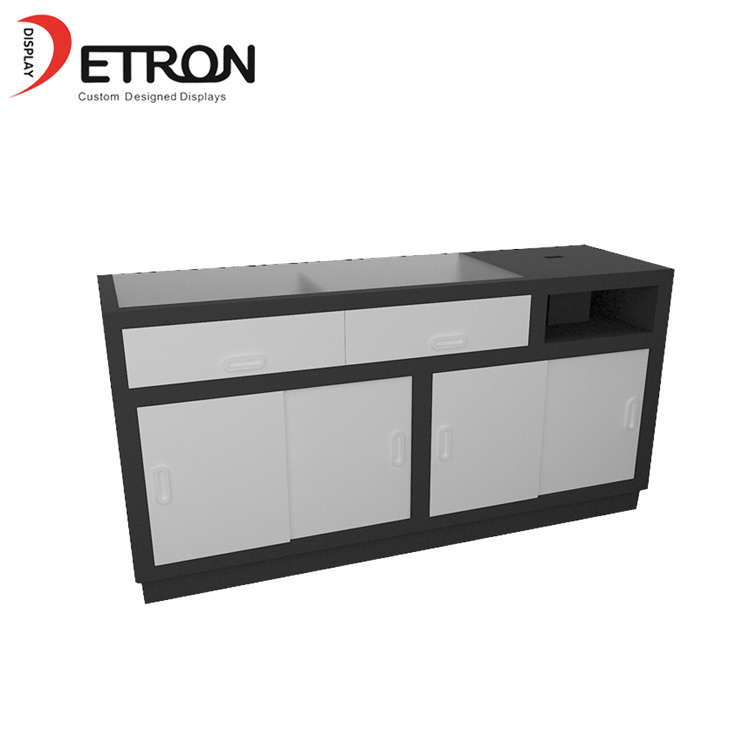 Estantes de exhibición de marcador de madera MDF personalizados para tienda minorista