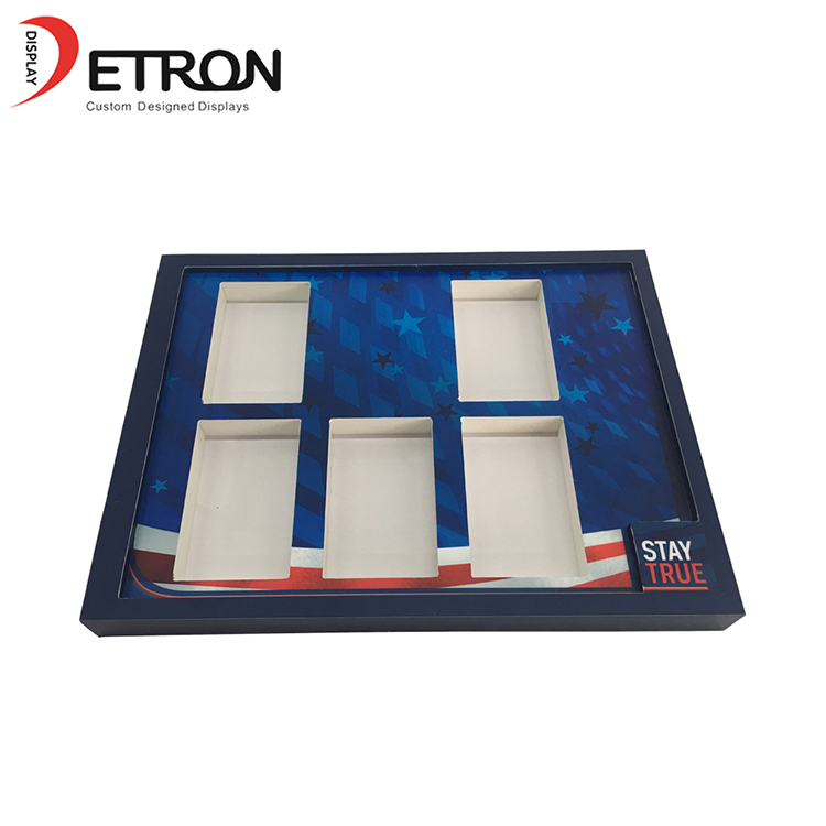 Kundenspezifische Einzelhandel PVC Kunststoff Zigarette Desktop-Display-Stand