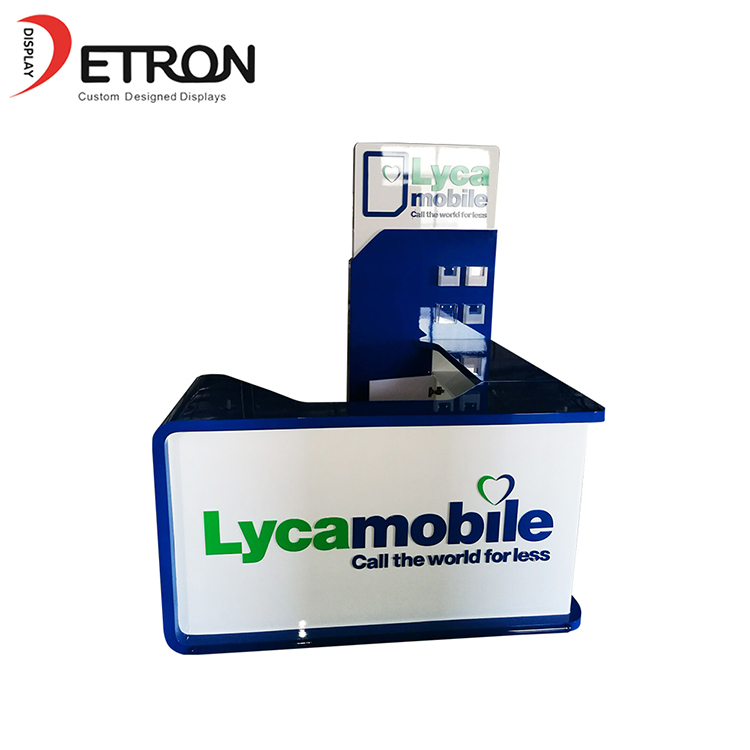 Vetrina per mobile accessorio in fibra di legno MDF personalizzata per cellulare