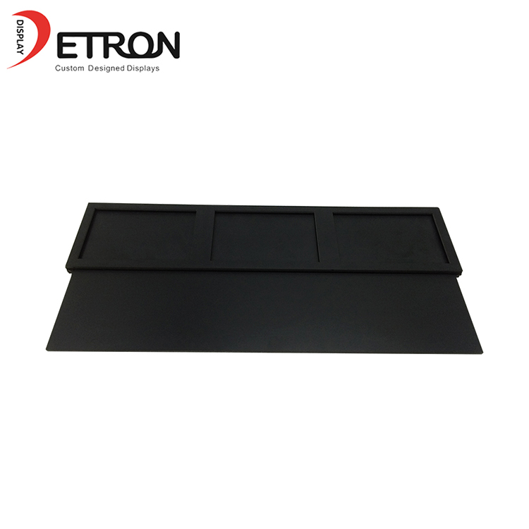 Vom Hersteller angefertigter schwarzer PVC-Shop, der Plakatausstellungsstand annonciert