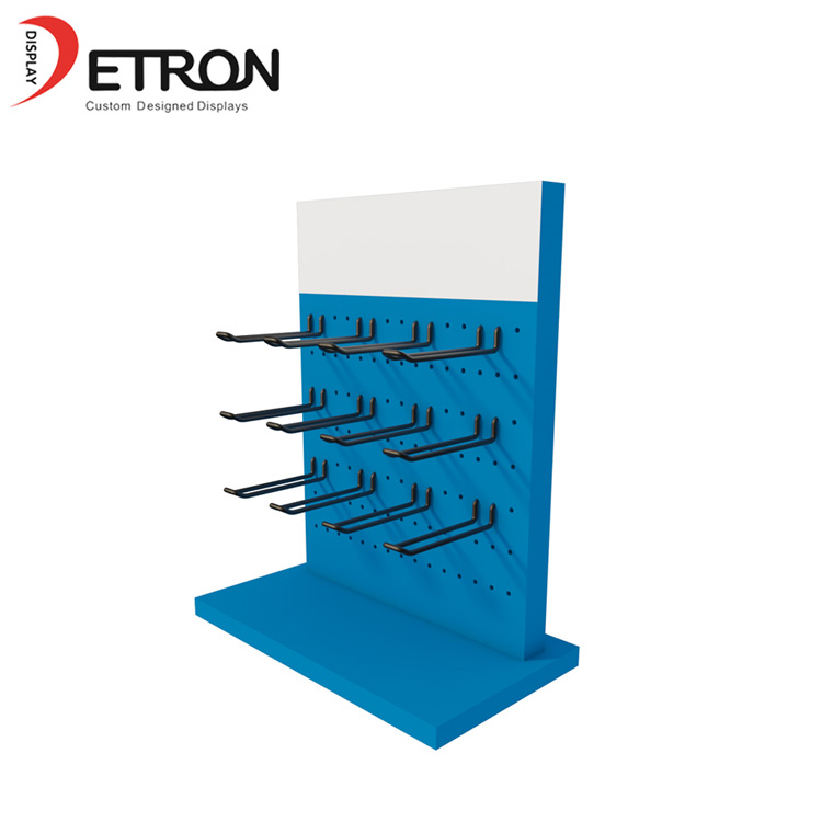 スーパーマーケット用フック付き工場直接バッテリー小型ディスプレイスタンド