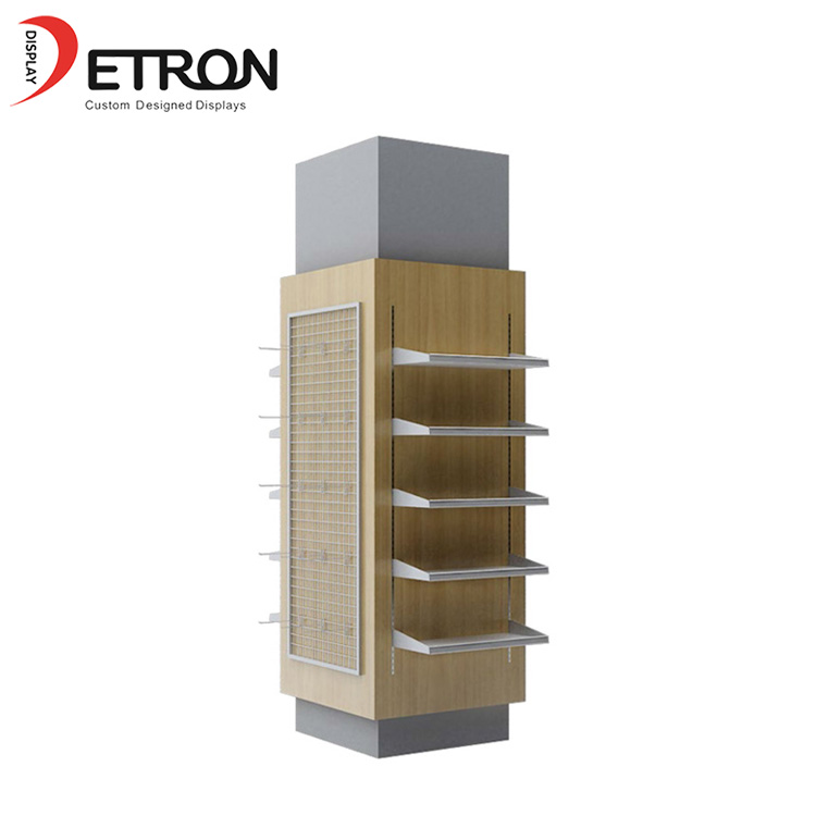 Factory direct wooden shoes store display fixture with hook