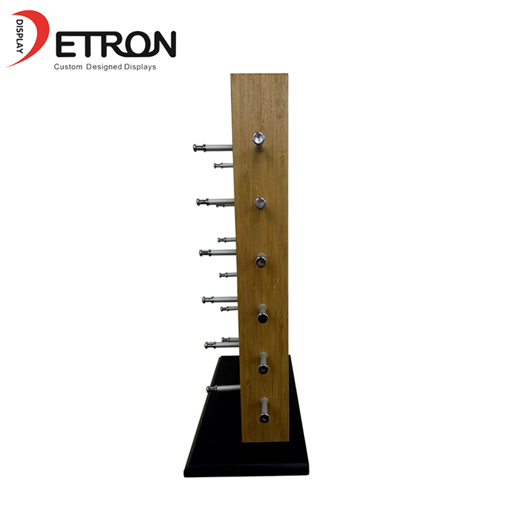 High quality wooden bamboo sunglasses table display stand