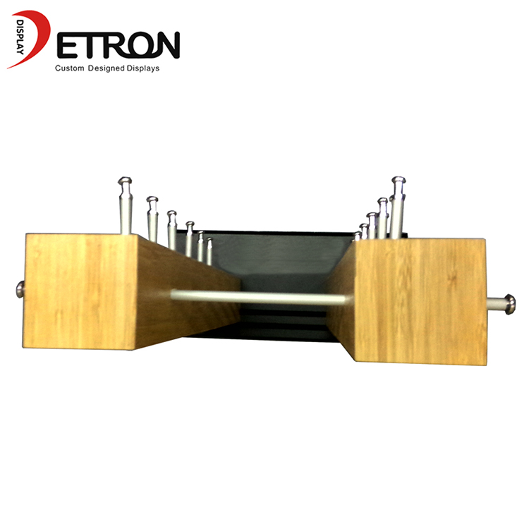 High quality wooden bamboo sunglasses table display stand