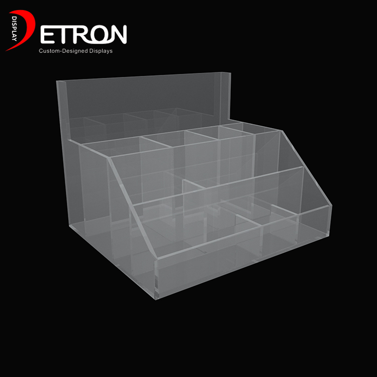 Hot πώληση καθαρό ακρυλικό μακιγιάζ οθόνη αποθήκευσης stand για το σπίτι