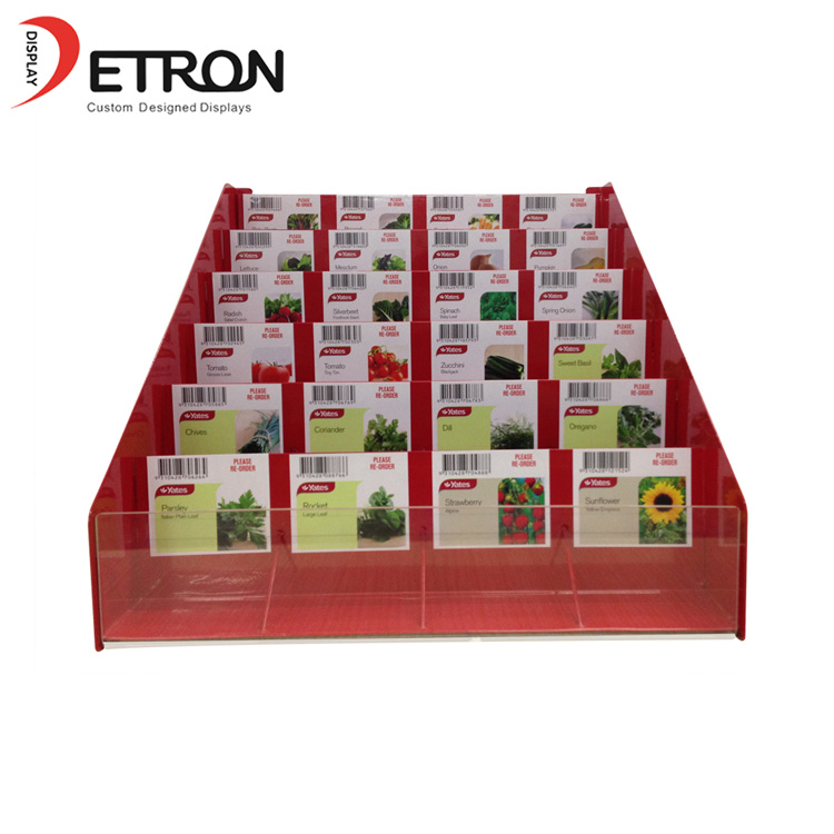 Multilayer metal countertop small display rack for seed