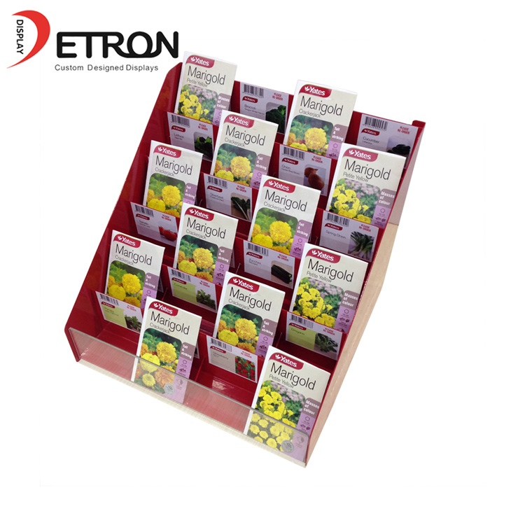 Multilayer metal countertop small display rack for seed