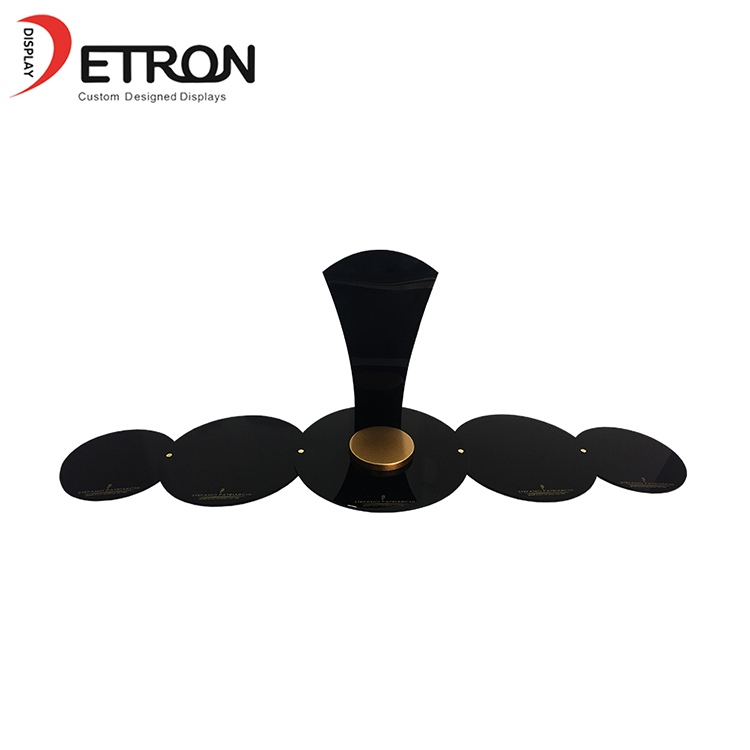 New Design OEM countertop black acrylic necklace display stand