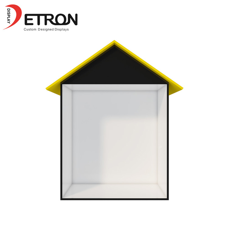 New Design customized acrylic jewelry house shaped display stand
