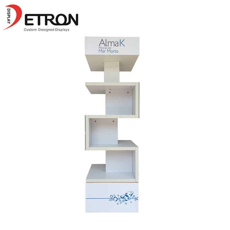 New Design flooring wooden store display rack for product