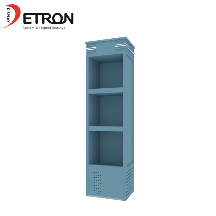 OEM / ODM Design 3 niveaux vitrine à vin en bois pour magasin