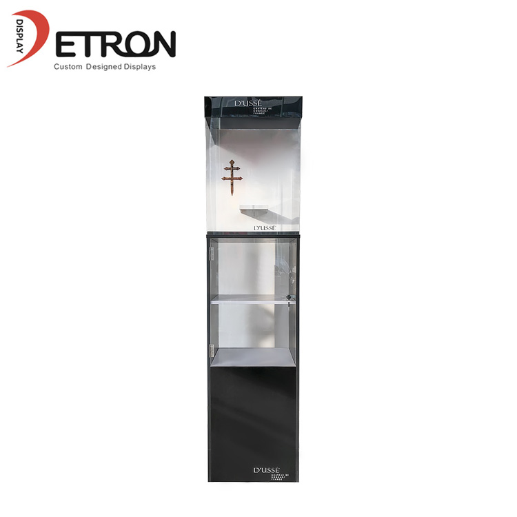 OEM / ODM定制VSOP的磁性徽标木地板展示柜