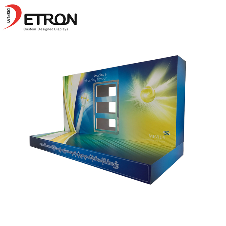 OEM/ODM customized PVC counter cigarette display rack for shop