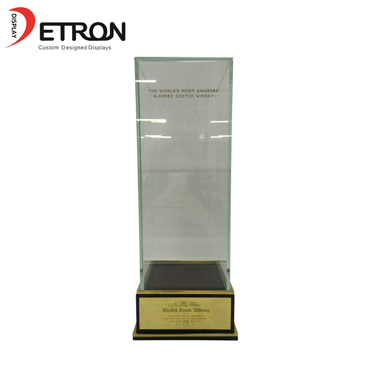 OEM countertop wooden base wine display stand