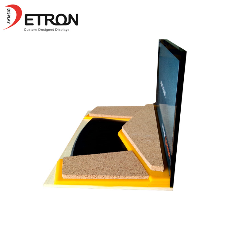 OEM customized acrylic counter display stand for knife