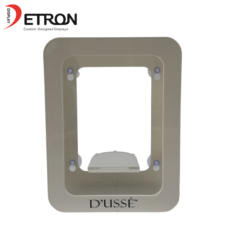 OEM定制酒瓶亚克力立方体墙展示架带吸盘