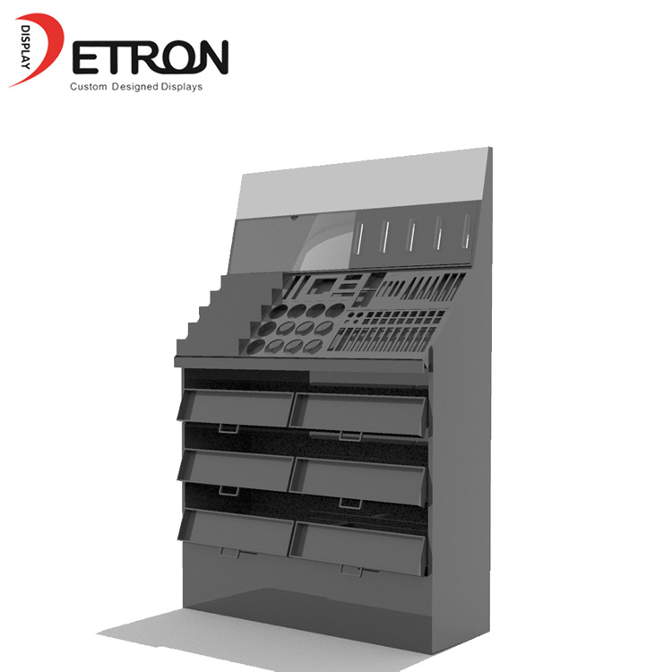 Счетчик дисплея деревянных полов OEM розничного магазина косметический для косметики