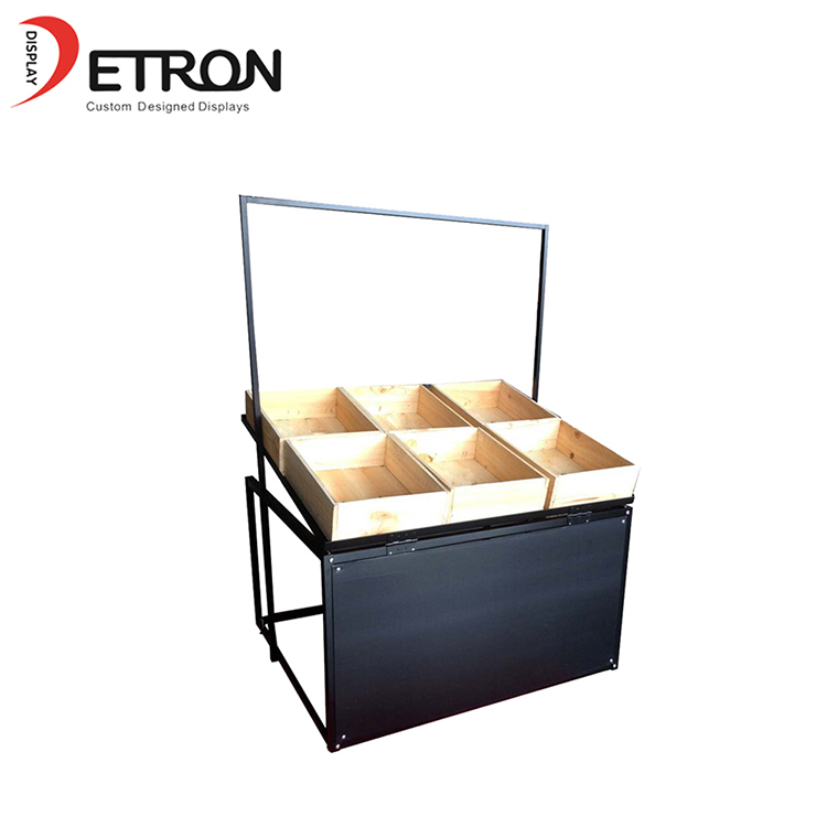 Einzelhandelsgeschäft kundenspezifische Metallanzeigevorrichtung für Gemüse und Obst