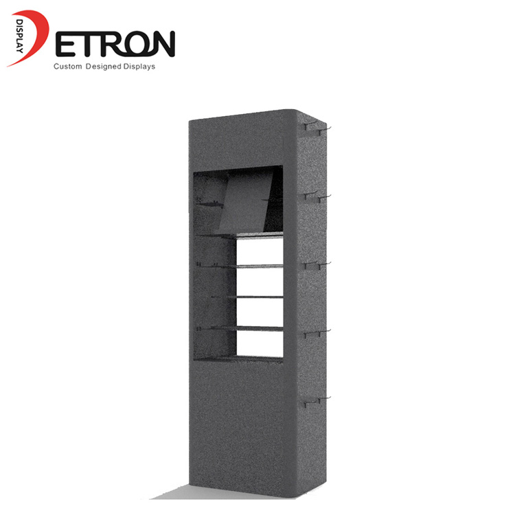 Retail shop metal flooring glove display fixture with hook