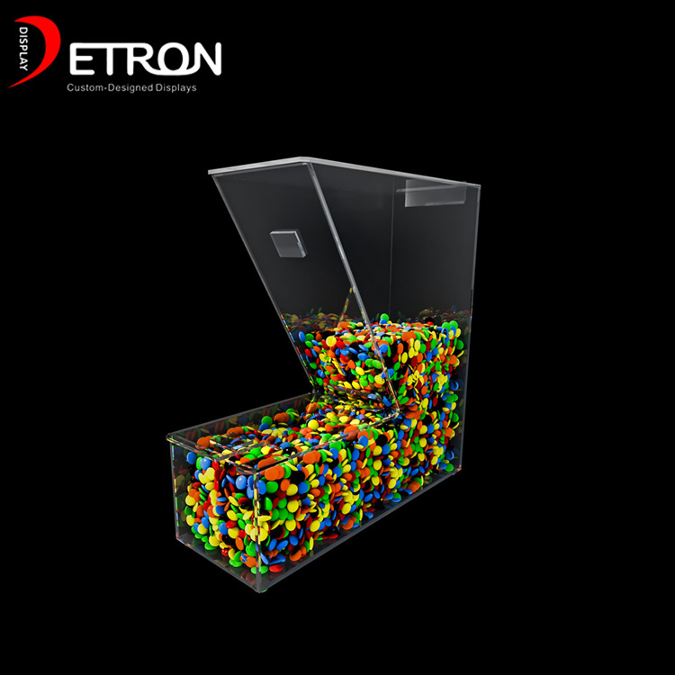 Supermarket countertop acrylic candy dispenser for sell